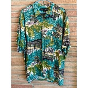 Pazzo Men’s Shirt Pagoda Print